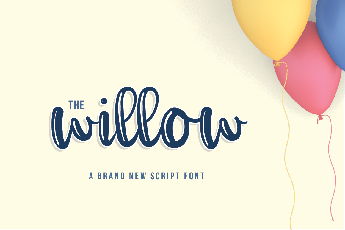 The Willow Script Font Poster 1