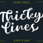 Thickylines Font Poster 1