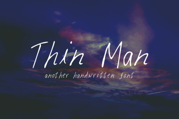 Thin Man Font Poster 1