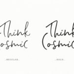 Think Cosmic Font Poster 8