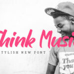 Think Music Font Poster 1