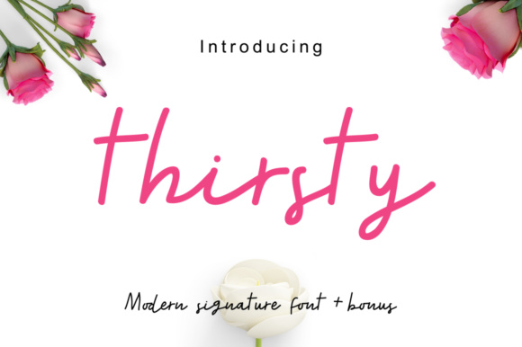 Thirsty Font Poster 1