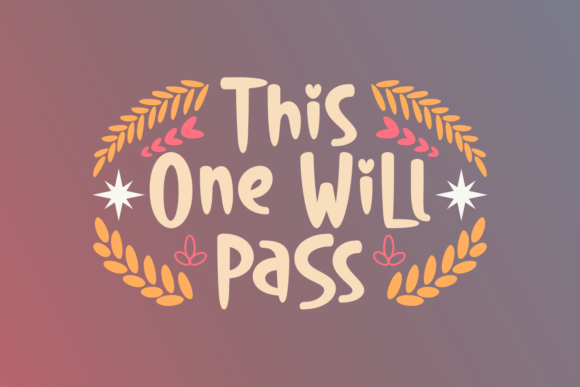 This One Will Pass Font This One Will Pass Font Poster 1