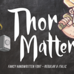 Thor Matter Font Poster 1