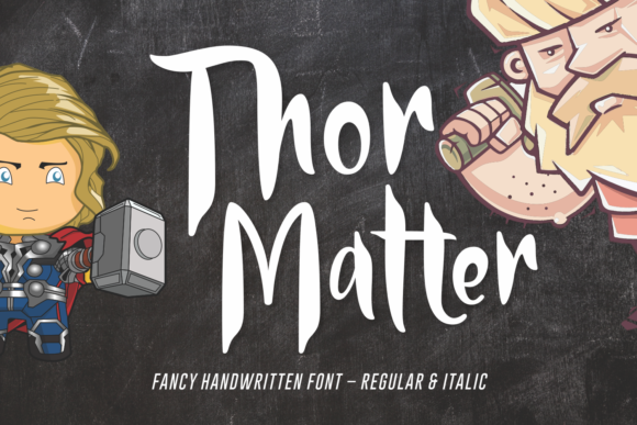 Thor Matter Font Poster 1