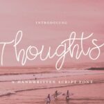 Thoughts Script Font Poster 1