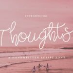 Thoughts Script Font Poster 1