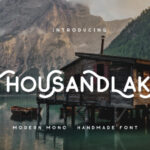 Thousand Lake Font Poster 1
