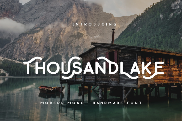 Thousand Lake Font Poster 1