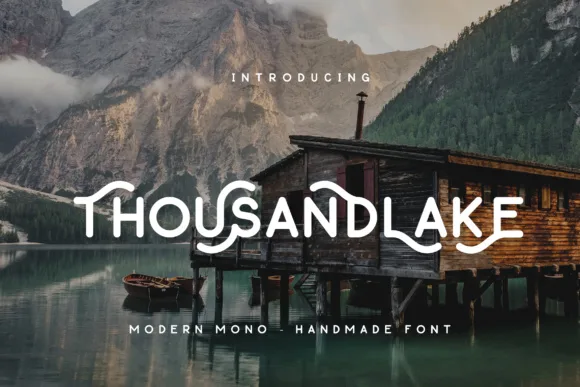 Thousand Lake Font Thousand Lake Font Poster 1