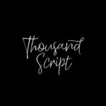 Thousand Script Font Poster 12