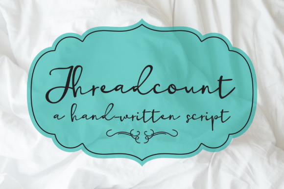 Threadcount Font Poster 1