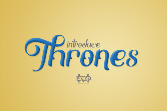 Thrones Font Poster 1