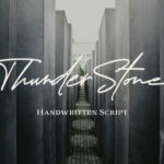 Thunder Stone Font Poster 1