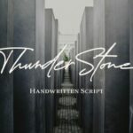 Thunder Stone Font Poster 1