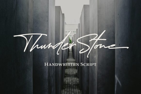 Thunder Stone Font