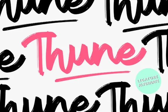 Thune Font Thune Font Poster 1