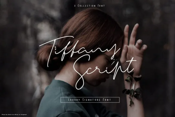 Tiffany Script Font Tiffany Script Font Poster 1