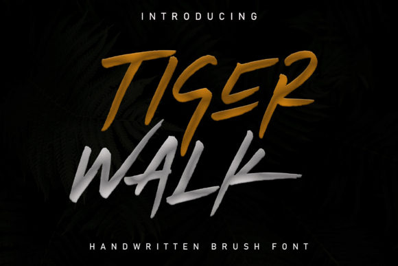 Tiger Walk Font Poster 1