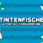 Tintenfische Font Poster 1