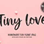 Tiny Love Duo Font Poster 1