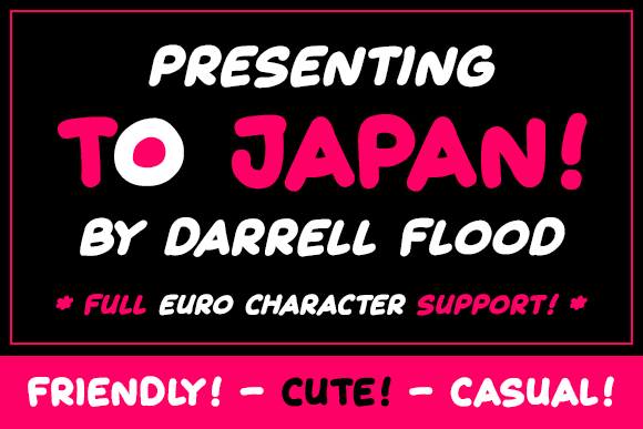 To Japan Font Poster 1