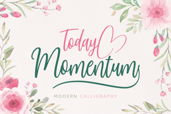 Today Momentum Font Poster 1