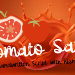 Tomato Sass Font Poster 1