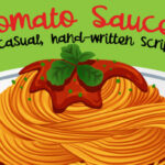 Tomato Sauce Font Poster 1