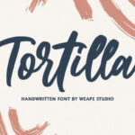Tortilla Font Poster 1
