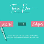 Tosca Pen Script Font Poster 5