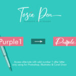 Tosca Pen Script Font Poster 5