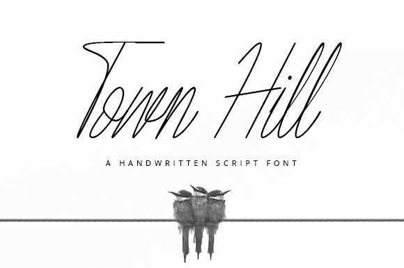 Town Hill Font Poster 1