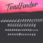 Trailfinder Font Poster 11