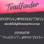 Trailfinder Font Poster 9