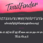 Trailfinder Font Poster 10