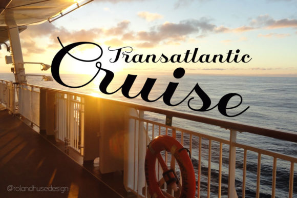 Transatlantic Cruise Font Poster 1