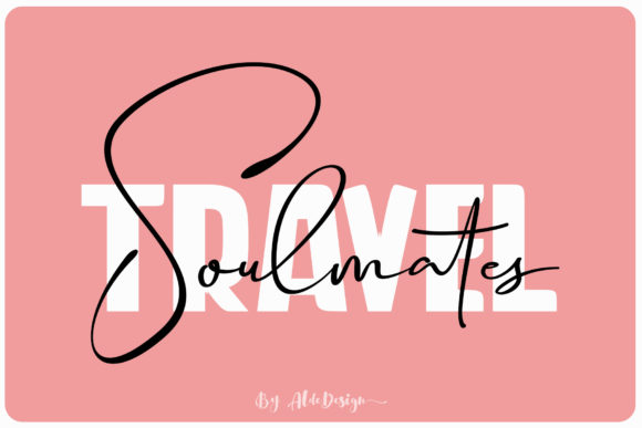 Travel Soulmates Duo Font Poster 1
