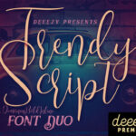 Trendy Font Poster 1