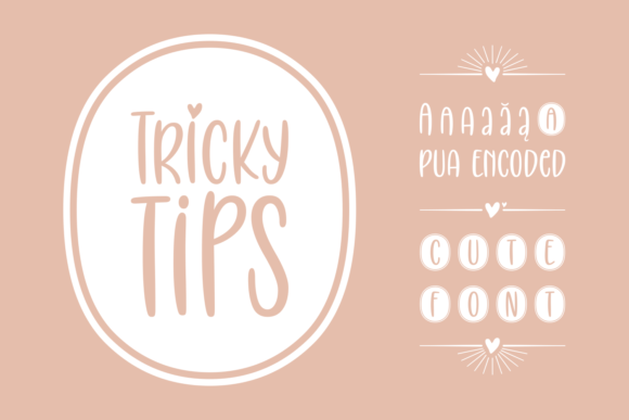 Tricky Tips Font Poster 1