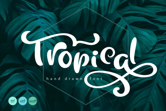Tropical Font Poster 1