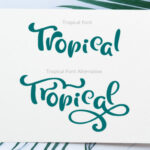 Tropical Font Poster 10