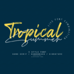 Tropical Summer Font Poster 1