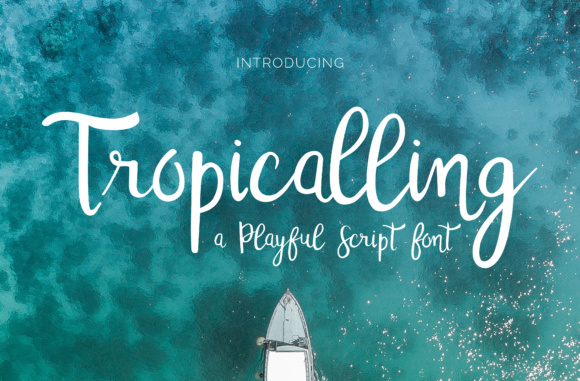 Tropicalling Font Poster 1