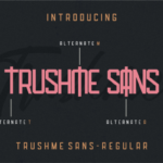 Trushme Font Poster 4