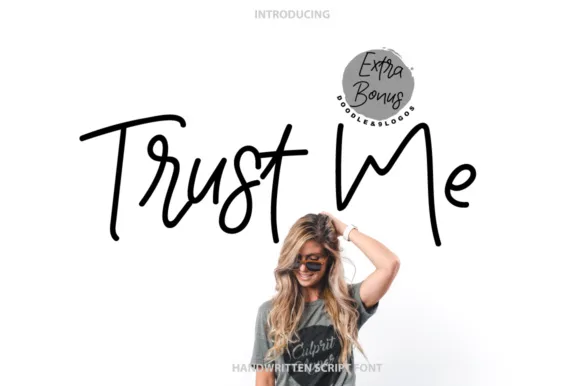 Trust Me Font Trust Me Font Poster 1