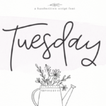 Tuesday Font Poster 1