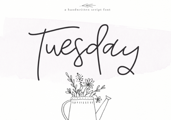 Tuesday Font Poster 1