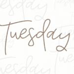 Tuesday Font Poster 7
