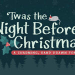 Twas the Night Before Christmas Font Poster 1